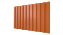 Профнастил С21 1051/1000x0,4 мм эконом, 2011 насыщенный оранжевый глянцевый
