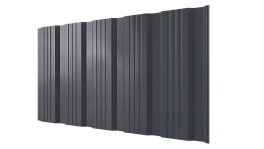 Профнастил К20 1195/1130x0,45 мм, 7011 железно-серый глянцевый