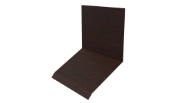 Планка примыкания верхняя к стене фальц 150x130x20 мм, Antique wood
