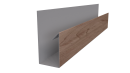 Планка П-образная 30x20x2000 мм, Орех 3D
