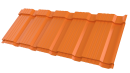 Профиль Пегас 1195/1130x0,45 мм, 2011 насыщенный оранжевый глянцевый