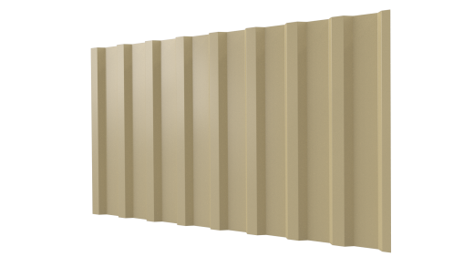 Профнастил С20B 1150/1100x0,5 мм, 1014 слоновая кость глянцевый