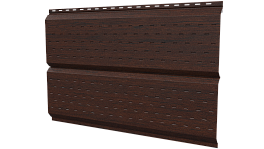 Софит Л-брус перфорированный 264/241x0,45 мм, Antique wood