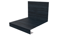 Планка примыкания нижняя к трубе фальц 140x200 мм, Морион 3D