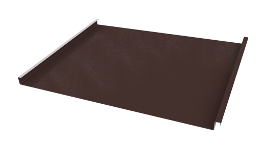 Фальцевая кровля 562/550x0,5 мм, 8017 шоколадно-коричневый PUR Pruf