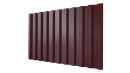 Профнастил С21 1051/1000x0,65 мм, 3005 винно-красный глянцевый