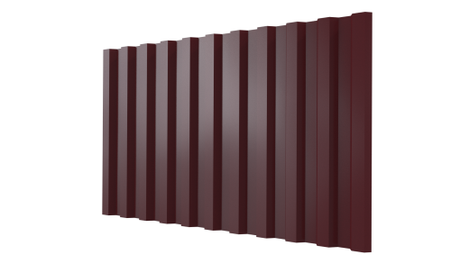 Профнастил С21 1051/1000x0,65 мм, 3005 винно-красный глянцевый