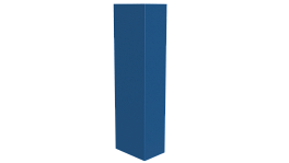 Стойка 40x60x40 мм, 5015 небесно-синий глянцевый