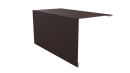 Угол наружный 100x100x2000 мм, 8017 шоколадно-коричневый матовый