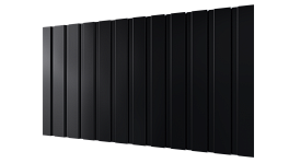 Профнастил С10 1155/1100x0,4 мм, 9005 черный янтарь глянцевый