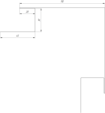 Планка угла наружного сложная Блок-хаус 110x110x2000 мм, Золотистый дуб 3D