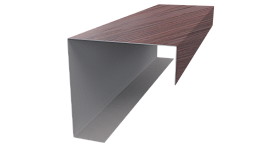 Декоративная накладка угловая 20x60x60x20 мм, Античный дуб 3D
