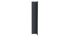 Планка угла внутреннего 50x50x2000 мм, 7024 графитовый серый глянцевый