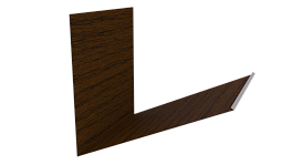 Планка примыкания верхняя к трубе фальц 250x210 мм, Дуб Локарно 3D