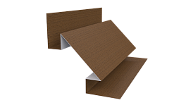 Планка угла внутреннего сложная Блок-хаус 110x2000 мм, Дуб Сантана 3D