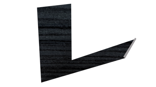 Планка примыкания верхняя к трубе фальц 250x210 мм, Морион 3D