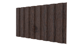 Профнастил С20B 1150/1100x0,45 мм, Морёный дуб 3D