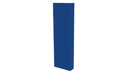 Декоративная накладка 20x60x20 мм, 5005 сигнальный синий глянцевый