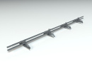 Снегозадержатель PROMO ZN 40x20 (овал) 3,0м Ral 7024 графитовый серый