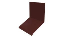 Планка примыкания верхняя к стене фальц 150x130x20 мм, 3009 оксид красный глянцевый