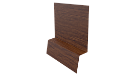 Планка стартовая фальц 135x30x55 мм, Золотой орех 3D