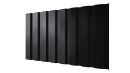 Профнастил С20A 1150/1100x0,3 мм, 9005 черный янтарь глянцевый