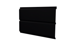 Л-брус 264/240x0,5 мм, 9005 черный янтарь стальной бархат