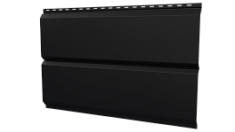 Л-брус 264/240x0,5 мм, 9005 черный янтарь стальной бархат
