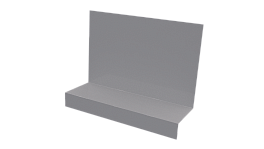 Примыкание боковое фальц 25x65x130 мм, 7004 сигнальный серый глянцевый