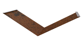 Планка ендовы нижняя 298x298x2000 мм, Картэн
