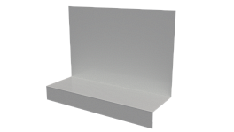 Примыкание боковое фальц 25x65x130 мм, 9003 сигнальный белый глянцевый