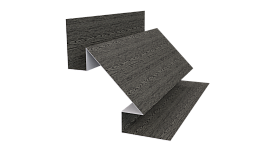 Планка угла внутреннего сложная Блок-хаус 110x2000 мм, Дуб Винтаж 3D