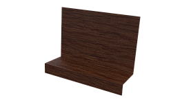 Примыкание боковое фальц 25x65x130 мм, Античный дуб 3D