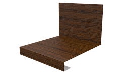 Планка примыкания нижняя к трубе фальц 140x200 мм, Дуб Локарно 3D
