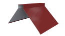 Конёк фигурный 150x150x2000 мм, 3011 коричнево-красный глянцевый