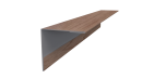 Планка угла наружного 50x50x2000 мм, Орех 3D