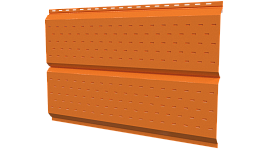 Софит Л-брус перфорированный 264/241x0,5 мм, 2011 насыщенный оранжевый
