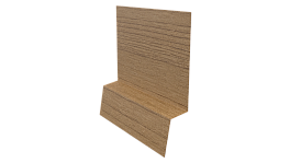 Планка стартовая фальц 135x30x55 мм, Орех 3D