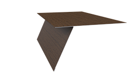 Планка карнизная фальц 130x80 мм, Дуб Сантана 3D