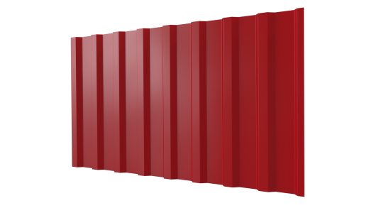 Профнастил С20B 1150/1100x0,45 мм, 3020 транспортный красный глянцевый