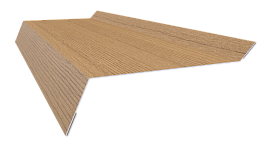 Планка примыкания в штробу 20x60x10 мм, Орех 3D