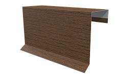 Планка торцевая фальц 65x97 мм, Дуб Сантана 3D