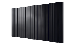 Профнастил К20 1195/1130x0,4 мм эконом, 9005 черный янтарь глянцевый