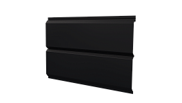 Л-брус 264/240x0,45 мм, 9005 черный янтарь матовый