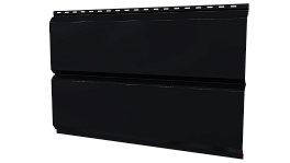 Л-брус 264/240x0,4 мм, 9005 черный янтарь глянцевый