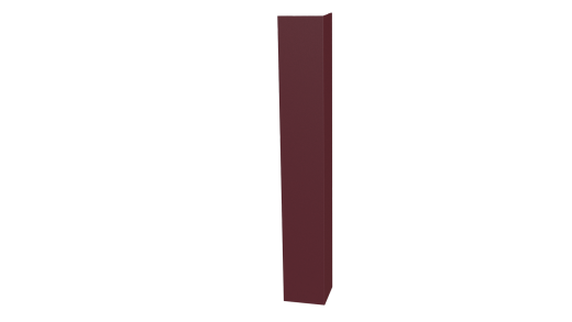 Планка угла наружного 30x30x2000 мм, 3005 винно-красный матовый