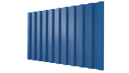 Профнастил С21 1051/1000x0,45 мм, 5015 небесно-синий глянцевый