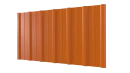 Профнастил НС16 1150/1100x0,45 мм, 2011 насыщенный оранжевый глянцевый