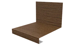 Планка примыкания нижняя к трубе фальц 140x200 мм, Дуб Сантана 3D