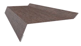 Планка примыкания в штробу 20x60x10 мм, Морёный дуб 3D